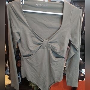 Abercrombie & Fitch Khaki Bodysuit